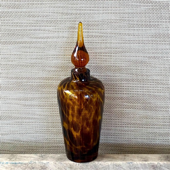 Vintage Glass Perfume Bottle Tortoise - Picture 11 of 11